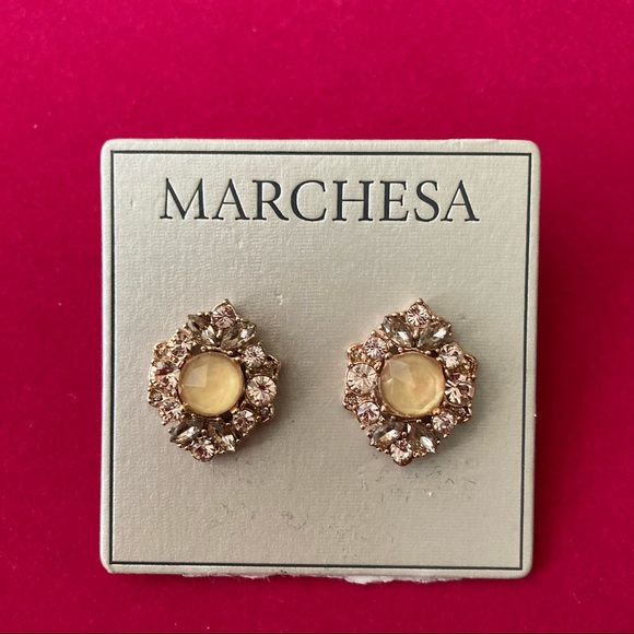 Marchesa Earrings | Rose Gold | Brand New | Elegant - Picture 2 of 3